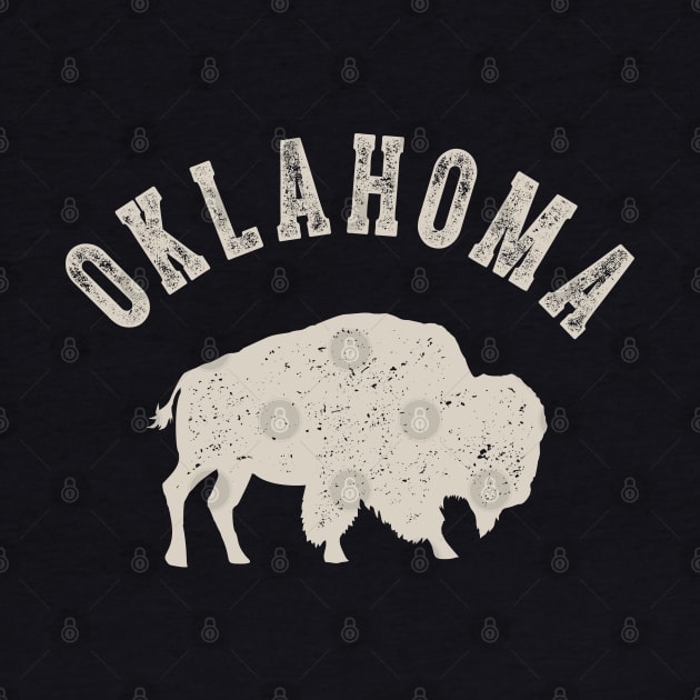 Vintage Oklahoma Buffalo Bison by MerchFrontier